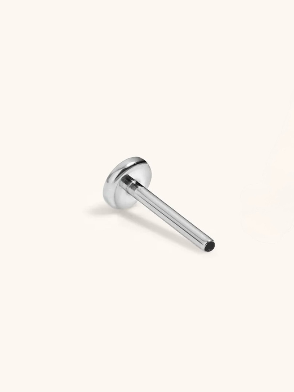Maison Miru titanium (silver color) push pin flat back post earring back
